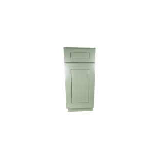L & C CABINETRY VAB Shallow Green Plywood Ready-to-Assemble Standard Base Cabinet