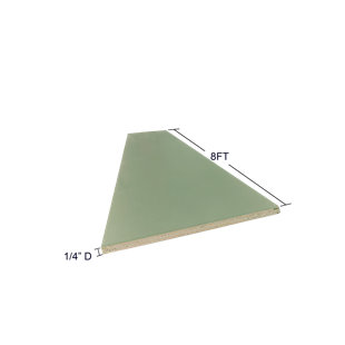 L & C CABINETRY VAB 96'' H x 4.5'' W x 1'' D Wood Corner Molding