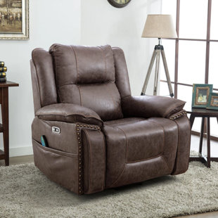 BONZY HOME 41'' W Super Soft And Oversize Dual Motor Power Lift Assist Heat & Massage Recliner With Headrest (Set of 6)