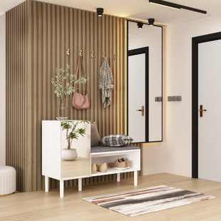 BKB365 Maisam Cotton Upholstered Storage Bench