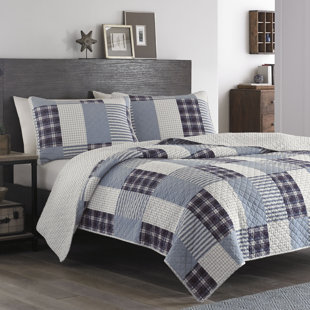 EDDIE BAUER Camano Island 100% Cotton Quilt Set