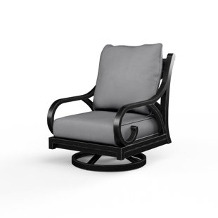 SUNSET WEST Monterey Swivel Patio Chair with Cushions