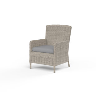 SUNSET WEST Manhattan Outdoor Dining Armchair with Cushion
