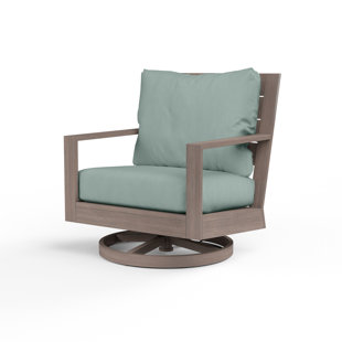 SUNSET WEST Laguna Swivel Patio Chair with Sunbrella Cushions