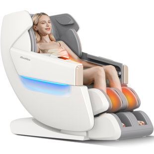 INBOX ZERO 4D Zero Gravity Massage Chair Heated Full Body Shiatsu Reclining Massage Chair With SL Track, Body Scan