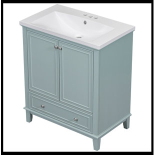 THINK URBAN 30'' Single Bathroom Vanity with Ceramic Top