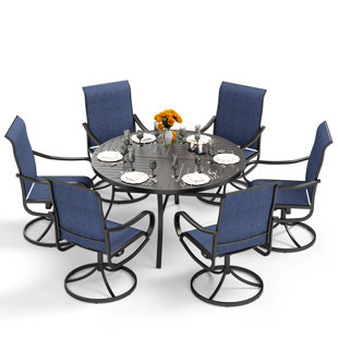 WILDON HOME® Sutiya Round Outdoor Dining Set