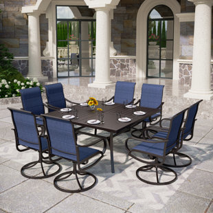WILDON HOME® Sutiya 8 - Person Square Outdoor Dining Set