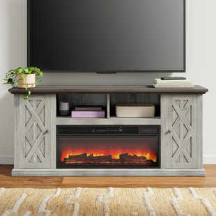 THREE POSTS™ Knighten TV Stand For TVs Up To 78" With Fireplace Included