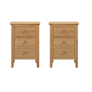 JULIAN BOWEN Cotswold Solid Wood Bedside Table (Set of 2)