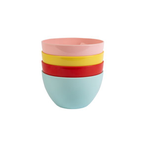 SUMMERHOUSE BY NAVIGATE Strawberries & Cream Picnic Bowls set (Set of 4)