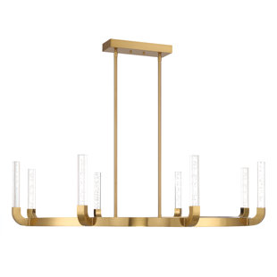 BREEGAN JANE BY BREEGAN JANE X SAVOY Del Mar 8-Light LED Chandelier in Warm Brass by Breegan Jane