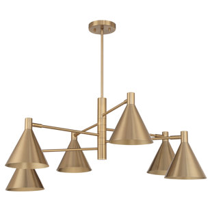 BREEGAN JANE BY BREEGAN JANE X SAVOY Pharos 6-Light Chandelier in Noble Brass by Breegan Jane