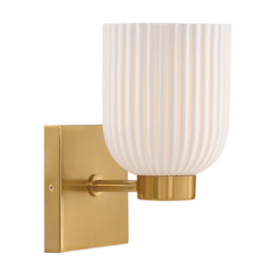 BREEGAN JANE BY BREEGAN JANE X SAVOY Isla Blanca 1-Light Wall Sconce in Warm Brass by Breegan Jane