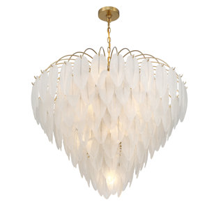 BREEGAN JANE BY BREEGAN JANE X SAVOY Boa 15-Light Chandelier in Warm Brass by Breegan Jane