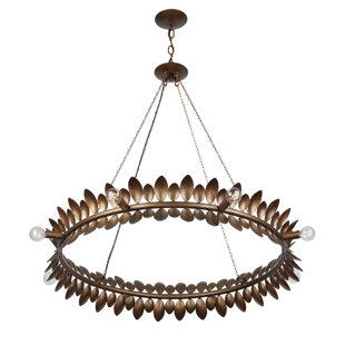 BREEGAN JANE BY BREEGAN JANE X SAVOY Heiress 8-Light Chandelier in Patinated Bronze by Breegan Jane