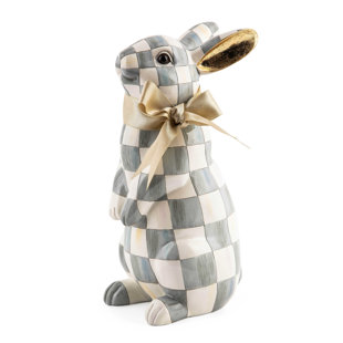 MACKENZIE-CHILDS Sterling Check® Standing Bunny