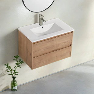 MESA HOME DEPOT 24.03'' Single Bathroom Vanity with Ceramic Top