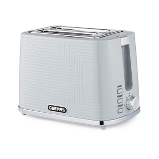 Geepas 2 Slice Bread Toaster With 7 Level Browning Control, Defrost, Reheat & Cancel Function Premium Design, 900W