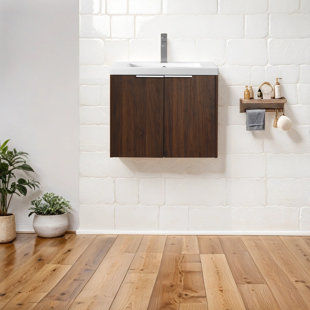 MESA HOME DEPOT 23.88'' Single Bathroom Vanity with Resin Top