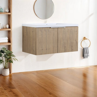 MESA HOME DEPOT 35.68'' Single Bathroom Vanity with Resin Top