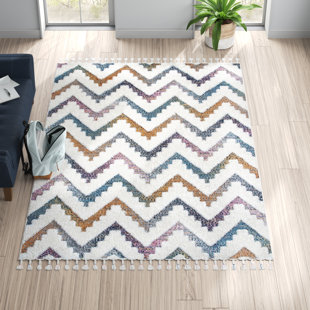 MISTANA™ TEEN Mercedes Geometric Accent Rug for Living Room Bedroom Dining Room Nursery Entryway, Ivory