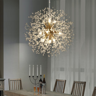 EVERLY QUINN Lakeyah 9 - Light Dimmable Sputnik Sphere Chandelier