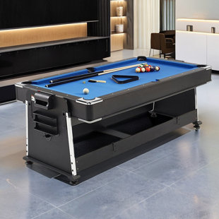 4-In-1 Pool Table IQOWEL 7' Multi Game Pool Table