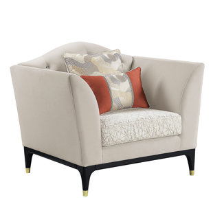A&J HOMES STUDIO Velvet Armchair