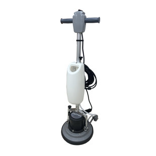 DAPPER SUPPLY 13" Multi-Purpose Commercial Floor Buffer Polisher Machine - Clean, Buff, and Polish with Ease Ideal for Carpets Too Includes Optional Solution Tank, 2 Brushes and 3 Scouring Pads