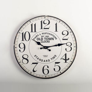 MDR TRADING INC. Metal,mdf Wall Clock