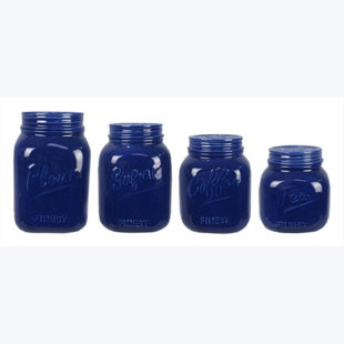 LOVE HAPPY CREATIONS LLC Ceramic / Porcelain Canister - Set of 4 (Set of 4)