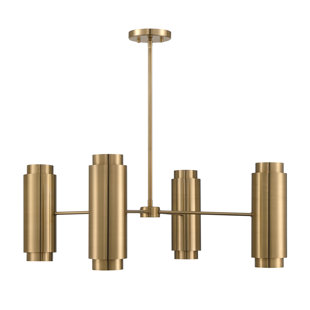 BREEGAN JANE BY BREEGAN JANE X SAVOY Lio 8-Light Chandelier in Noble Brass by Breegan Jane