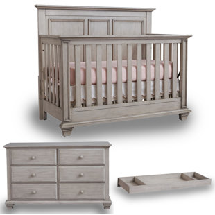 OXFORDBABY Kenilworth Convertible 3 -Piece Nursery Furniture Set