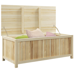 5OaksFurniture Devoko 47.25'' W 45.5 Gallons Manufactured Wood Deck Box in Natural
