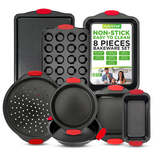 NutriChef 8 Piece Bakeware Set