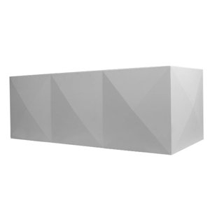 CLARKE PRODUCTS Diamond 69'' x 33'' Freestanding Soaking Solid Surface Bathtub