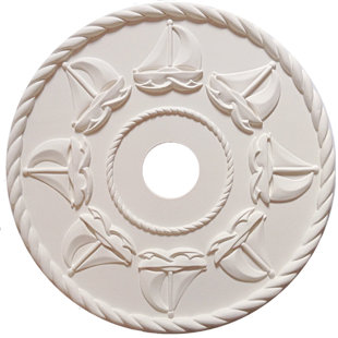 MARIE RICCI COLLECTION, INC. Nautical Sailboats Ceiling Medallion