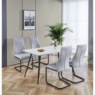 HALLOWOOD FURNITURE Essgruppe Cullompton mit 4 Stühlen