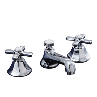 Strom Living Mississippi Deco Widespread Lavatory Faucet with Cross Handles and Pop-up Drain