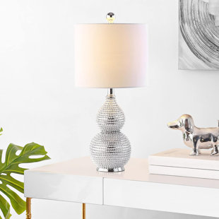 REPHEN 20-Inch Bedroom Living Room Home Office Desk Nightstand Table Lamp (LED Bulb Included)