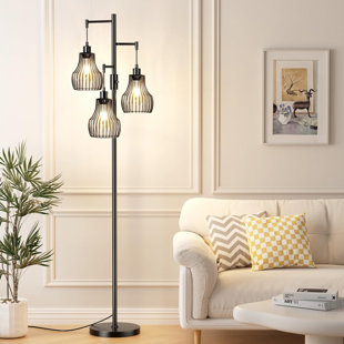 INSALER 70.2'' Black Tree Floor Lamp Set