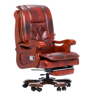 KINNLS Evan 2.0 Genuine Leather Massage Executive Chair