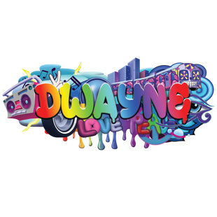MYSTICKY Graffiti Non-Wall Damaging Wall Decal