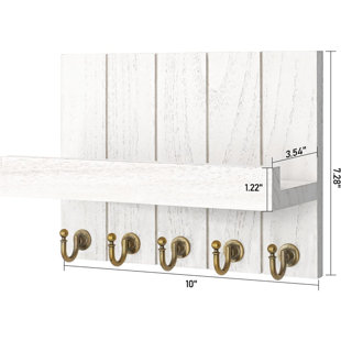 TEXTILES HUB Wood Wall Organizer
