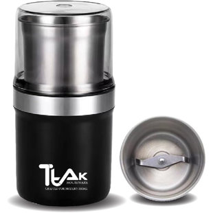 Ttak Houseware Electric Coffee Grinder W/Ditachable Cup 200w Powerful Copper Motor Stainless Steel Blades Removable Bowl Multiple Use Coffee Bean, Herb Grinder, Spice Grinder