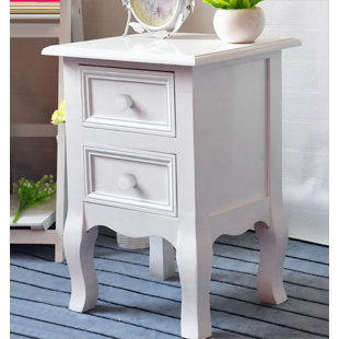 WENTY Solid Wood+MDF Nightstand