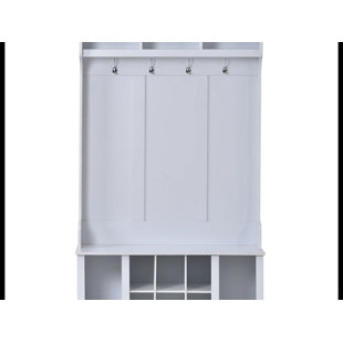 THINK URBAN Hall Tree 39.4'' Wide with Shoe Storage