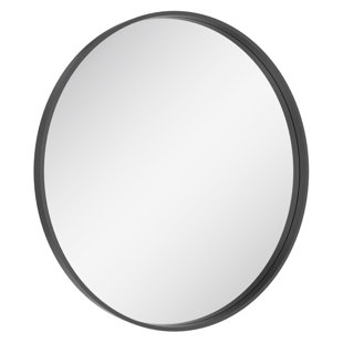 EBERN DESIGNS Karrina Accent Wood Round Mirror
