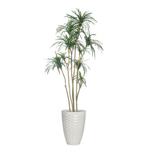 VINTAGE HOME 84.9'' Faux Dragon Tree Tree in Pot